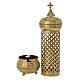 Blessed Sacrament Lamp in hand decorated brass by the Bethléem Monks s2