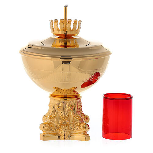 Liquid wax lamp for the Blessed Sacrament, 23cm tall 3