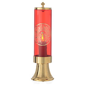Electric lamp for the Blessed Sacrament with base