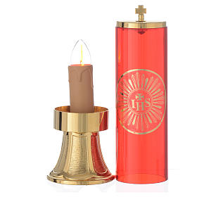 Electric lamp for the Blessed Sacrament with base