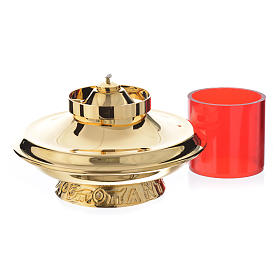 Lamparinas Santíssimo: Lâmpada de cera líquida para o Santíssimo h 17 cm