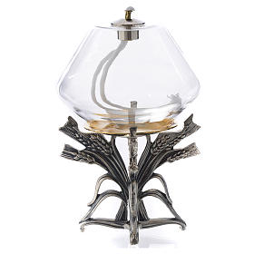 Lampes de Sanctuaire: Lampe cire liquide sur base en étain Lampes de Sanctuaire: Lampe cire liquide sur base en étain