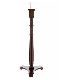 Lámpara columna Santísimo madera nuez