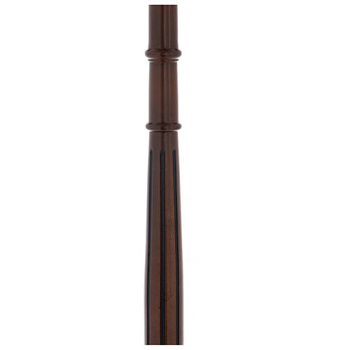 Candlestick for Blessed Sacrament in walnut wood 4