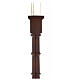 Candlestick for Blessed Sacrament in walnut wood s2