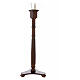 Candlestick for Blessed Sacrament in walnut wood s9