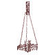 Suspended Blessed Sacrament Lamp in copper coloured cast brass s1