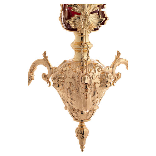 Wand Ewiglampe Messing Barock Stil 8