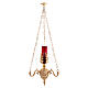 Lampadaire à suspendre style baroque laiton doré s9