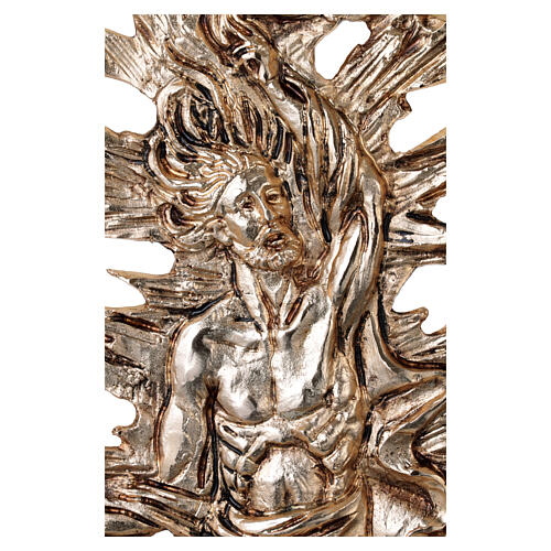 Lampe tige Saint-Sacrement Christ ressuscité laiton doré 3