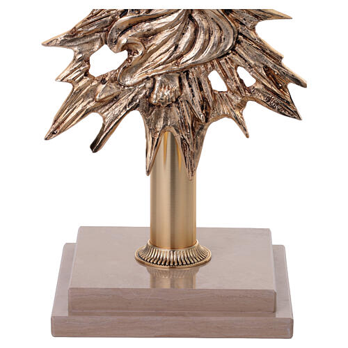 Lampada a stelo Santissimo Cristo risorto ottone dorato 9