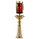 Blessed Sacrament Lamp in 24K gold plated cast brass rich Baroque style s7