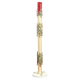 Candlestick for Blessed Sacrament Lamp in 24K gold plated cast brass