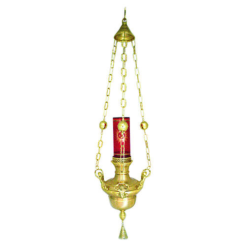 Sanctuary lamp gold-plated brass 1