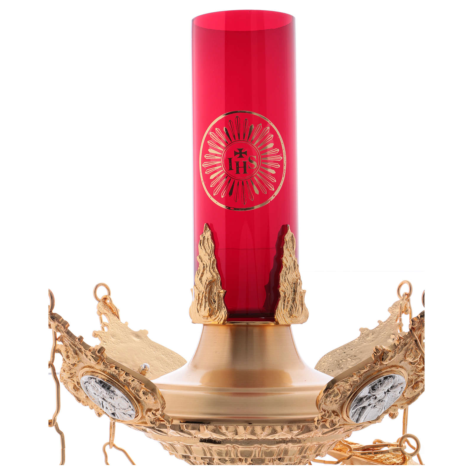 Sanctuary lamp Four Evangelists, brass online sales on HOLYART.co.uk