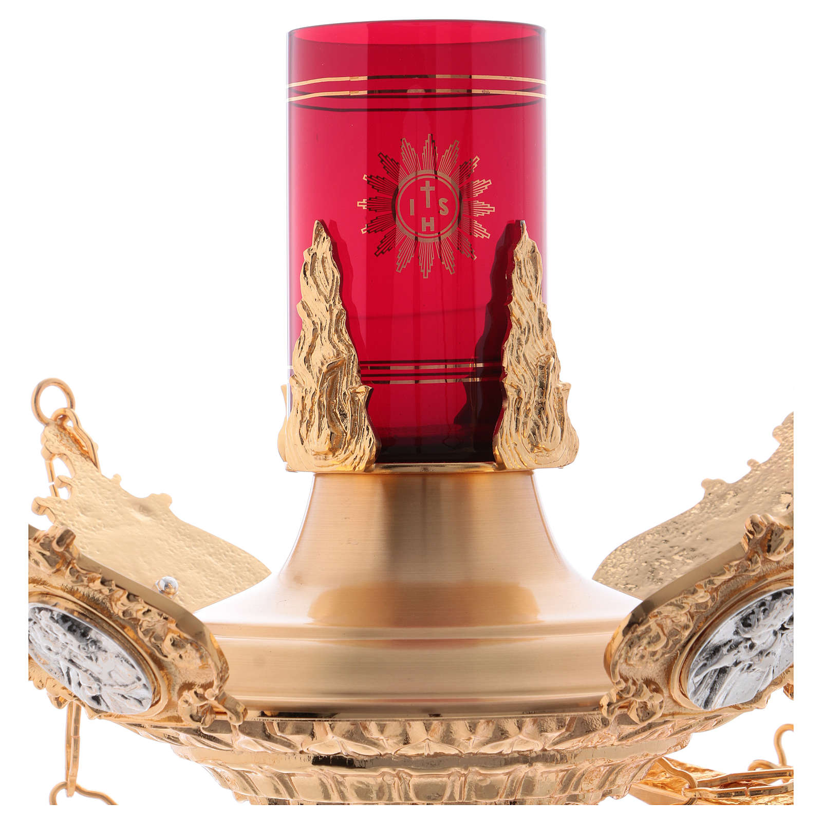 Sanctuary lamp Four Evangelists, brass online sales on HOLYART.co.uk