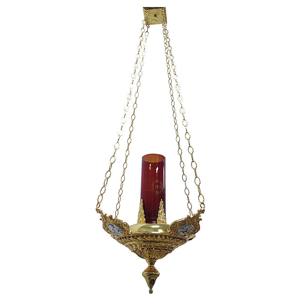 Hanging sanctuary lamp Four Evangelists, brass | online sales on ...