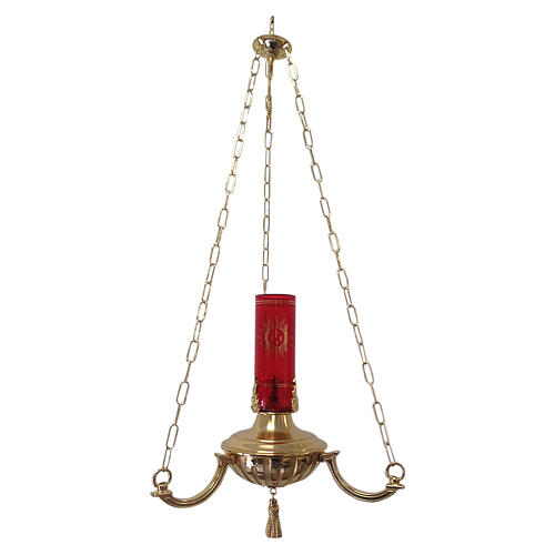 Sanctuary lamp in brass, 40cm diameter 1