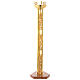 Lámpara Santísimo de pie latón dorado motivo estilizado s1