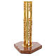 Lampada Santissimo a stelo ottone dorato disegno stilizzato s3