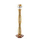 Blessed Sacrament stem lamp in brass, curvilinear motives s2