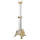 Lampe Saint Sacrement sur colonne laiton croix stylisée s9