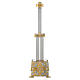 Blessed Sacrament stem lamp in brass, stylised cross s1