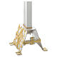 Blessed Sacrament stem lamp in brass, stylised cross s8