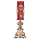 Tabernacle lamp in gold cast brass 38cm s1