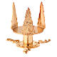 Lamp for the Blessed Sacrament in golden cast brass 11cm s1