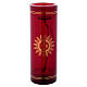 Red glass for Sanctuary lamp with IHS symbol 8 in s1