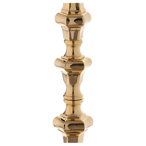 Baroque gold plated candlestick for Sanctuary lamp 43 in 3