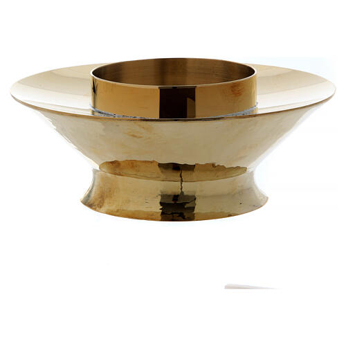 Eucharistic lamp for the Blessed Sacrament mod. Vitrum brass glass 3
