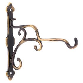 Wall mount for lamp, gold plated brass
