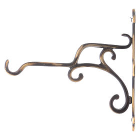 Lamparinas Santíssimo: Supporte mural lamparina em latão dourado