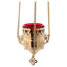Lamp for the Holy Sacrament in gilded brass 15 cm