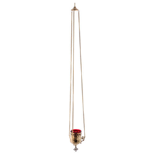 Gold plated brass Sancturay lamp 6 in 2