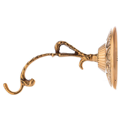 Sanctuary lamp wall bracket in gold plated brass 1