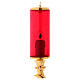 Electric hanging lamp with red glass s3