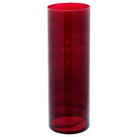 Red globe for sanctuary lamp, tall s3