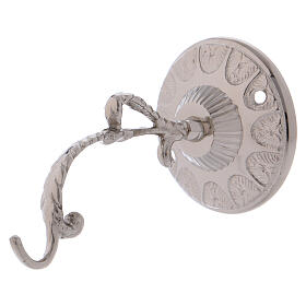 Sanctuary lamp wall bracket in silver-plated brass