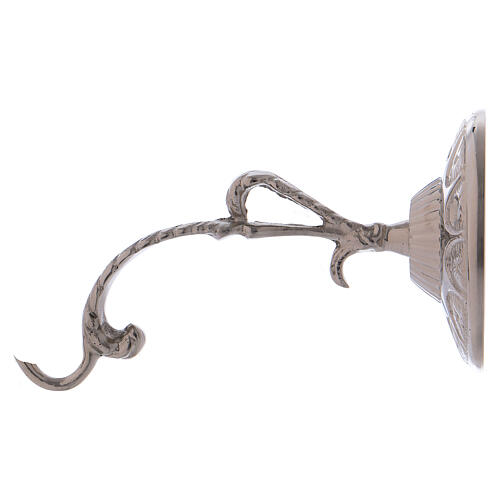 Sanctuary lamp wall bracket in silver-plated brass 1