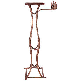 Tabernacle stand with candlestick h 55 in