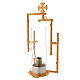 Sanctuary wall lamp in cast brass and glass s1