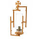 Sanctuary wall lamp in cast brass and glass s3