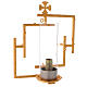 Wall lamp in cast brass with glass s1
