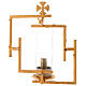Wall lamp in cast brass with glass s4