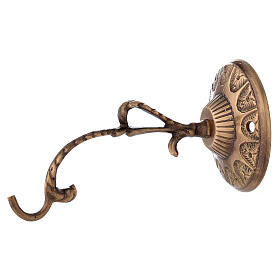 Arm for Sancturay lamp, antique brass, 14 cm