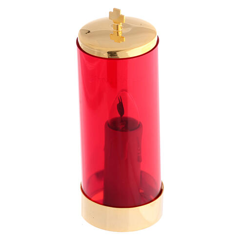 220V replacement for Blessed Sacrament electric golden brass lamp 1