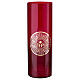 Bicchiere rosso per Santissimo con adesivo IHS s2